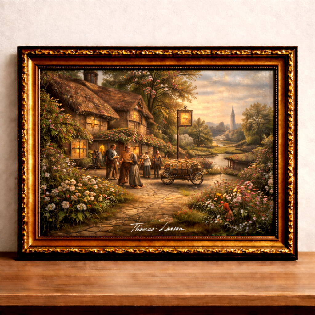 The White Hart village pub scene